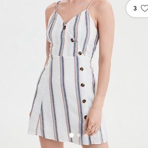 American Eagle asymmetrical button front dress